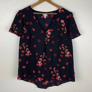 A New Day Floral Rose Blouse
